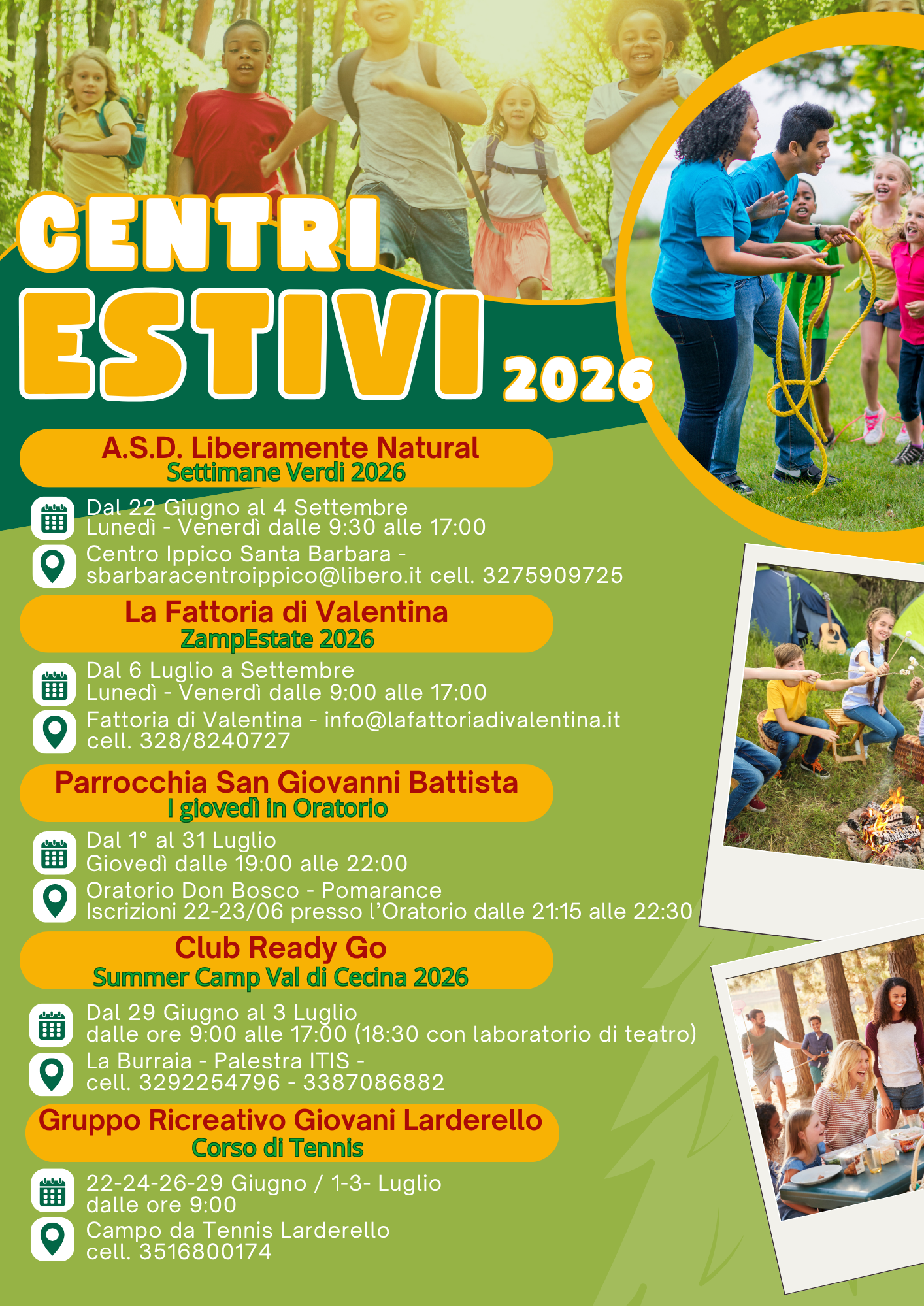 centri estivi 2026