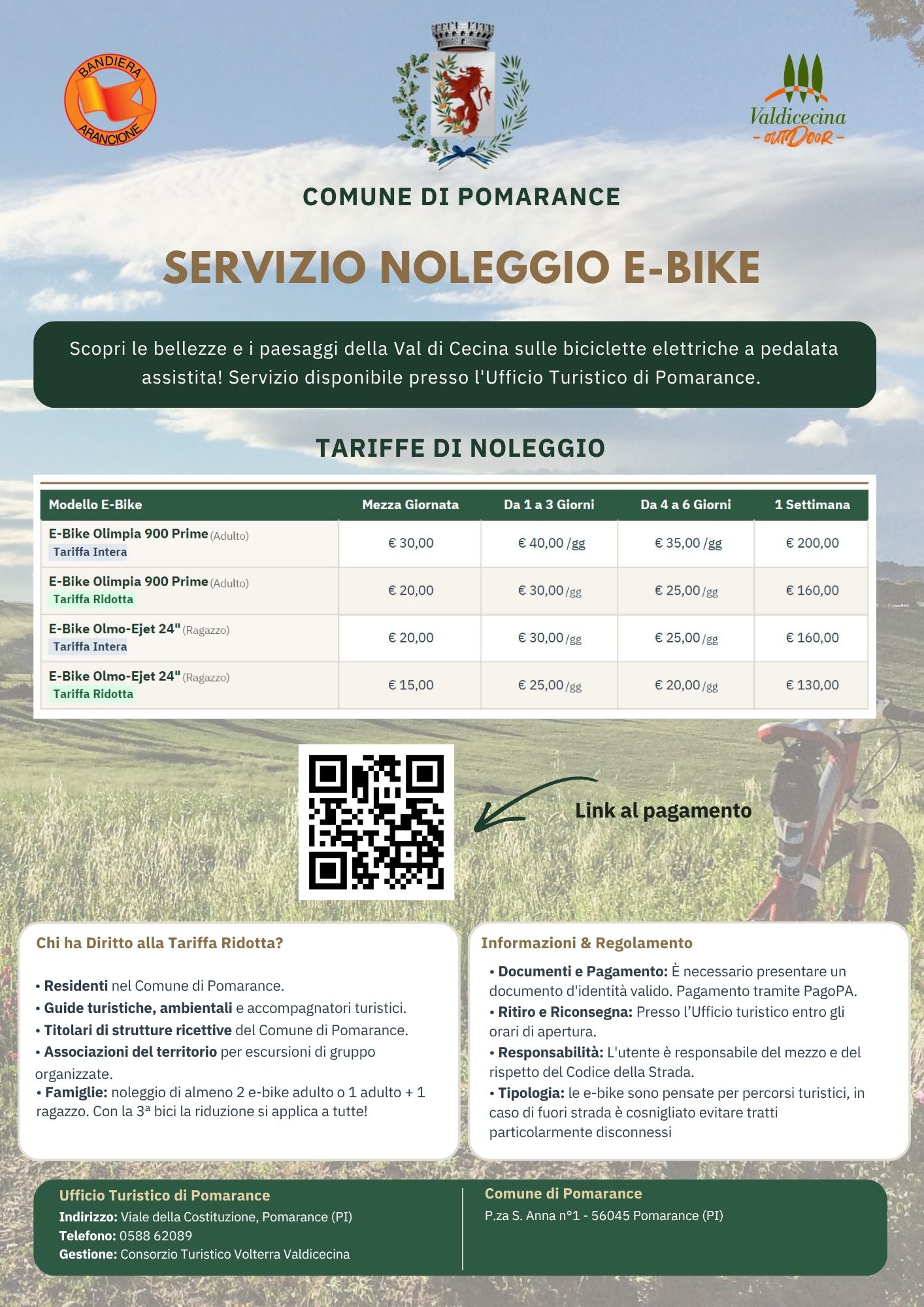 Volantino informativo e-bike