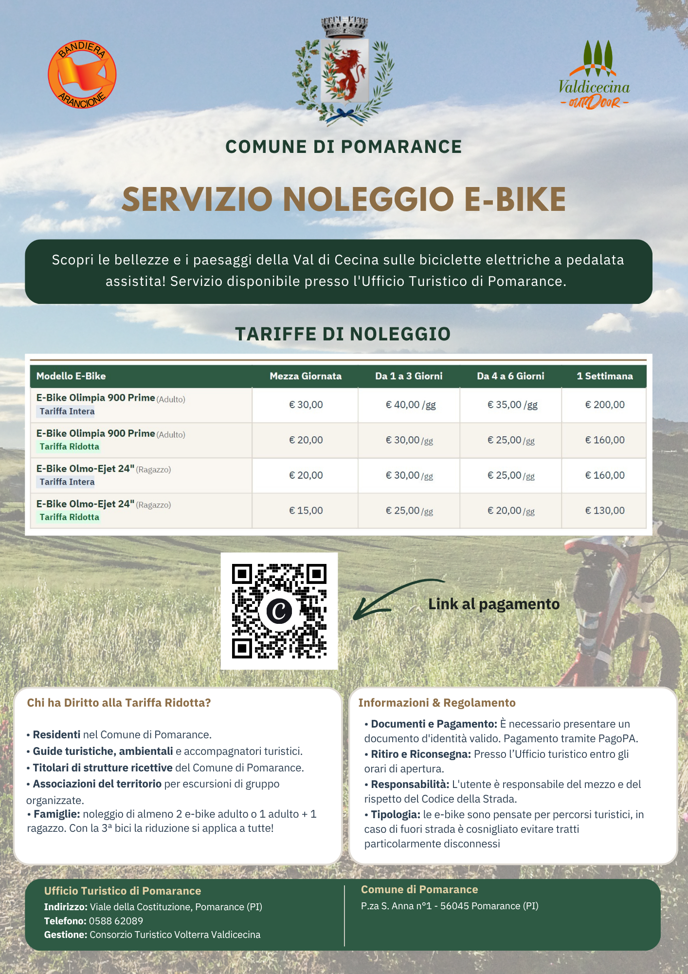 Volantino informativo e-bike