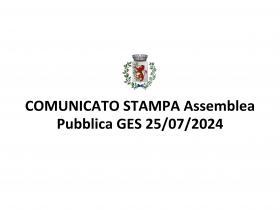 COMUNICATO STAMPA - Assemblea Pubblica GES 25/07/2024